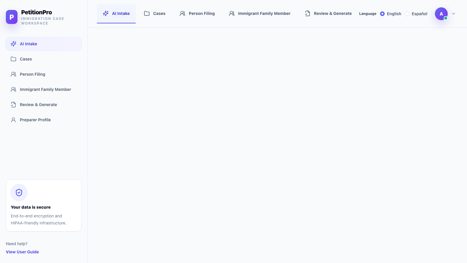 PetitionPro dashboard preview